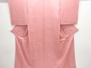 橋模様織り出し色無地着物